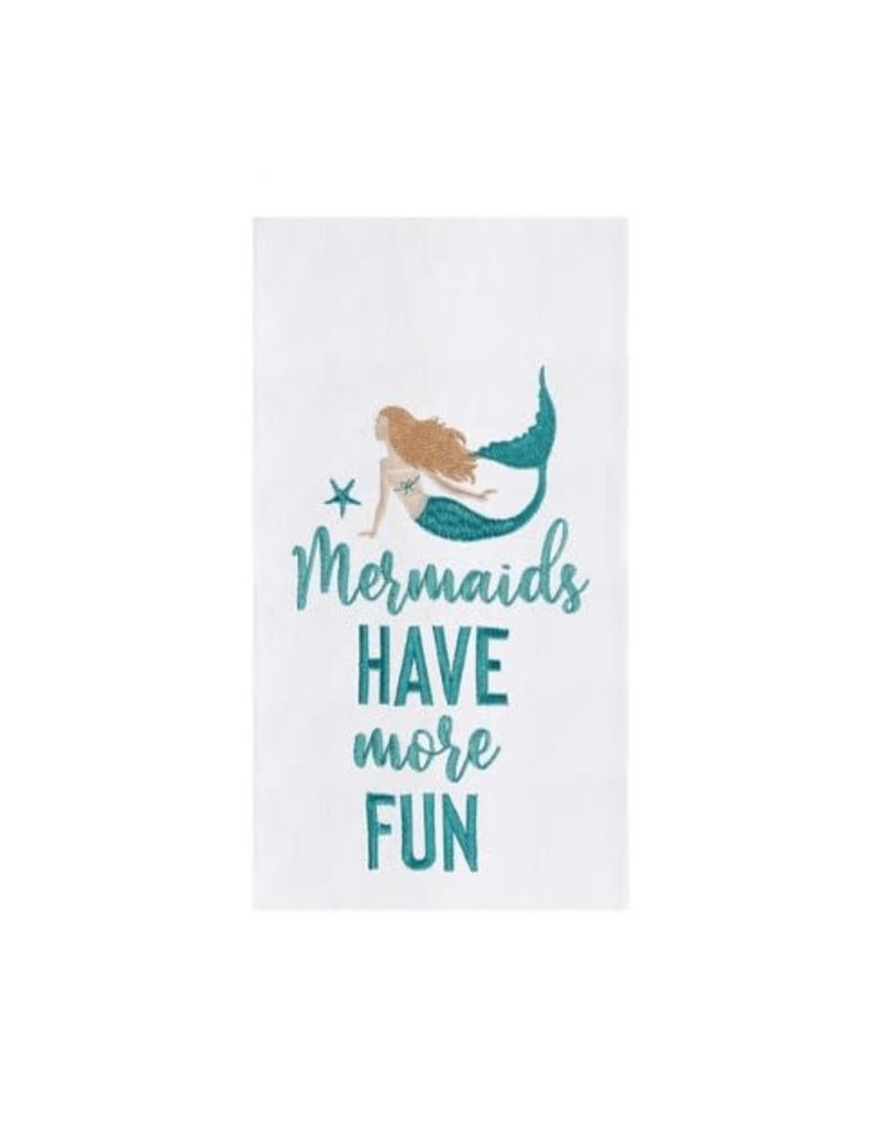 C and F Home Towel, Mermaids Have More Fun, floursack