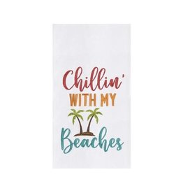 C and F Home Dish Towel, Chillin With My Beaches