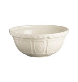 Mason Cash Ceramic S24 Mixing Bowl 9.75", CREAM-micr and dish safe