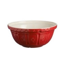 Mason Cash Ceramic S12 Mixing Bowl 11.75", RED-micr and dish safe disc