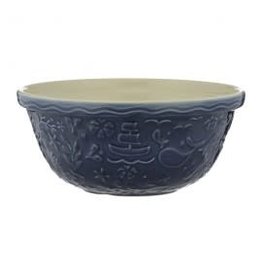 Mason Cash Ceramic S12 Mixing Bowl 11.75", *Coastal BLUE BOAT* navy blue-micr and dish safe