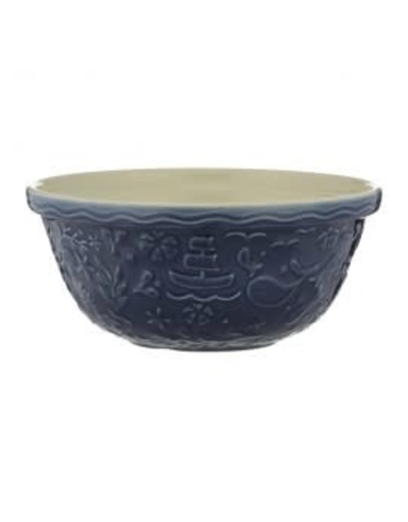 Mason Cash Ceramic S12 Mixing Bowl 11.75", *Coastal BLUE BOAT* navy blue-micr and dish safe