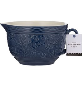 Mason Cash Ceramic Batter Bowl, *COASTAL crab* navy blue-micr and dish safe*