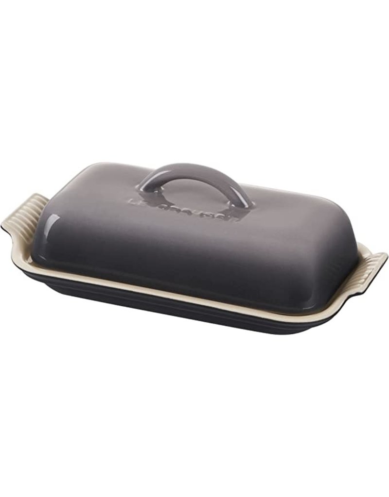 Le Creuset Stoneware Heritage Single Stick Butter Dish Oyster Gray