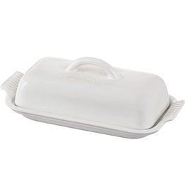 Le Creuset Stoneware Heritage Single Stick Butter Dish White