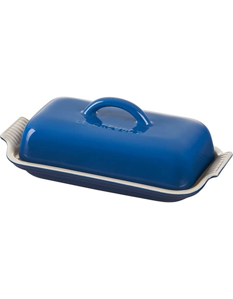 Le Creuset Stoneware Heritage Single Stick Butter Dish Marseille Blue