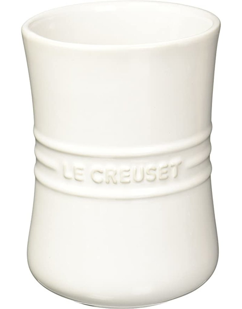 Le Creuset Stoneware Small Utensil Crock White, 1qt cir