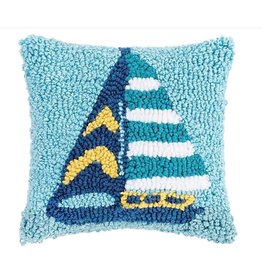 C and F Home Sailboat Stripe Pillow