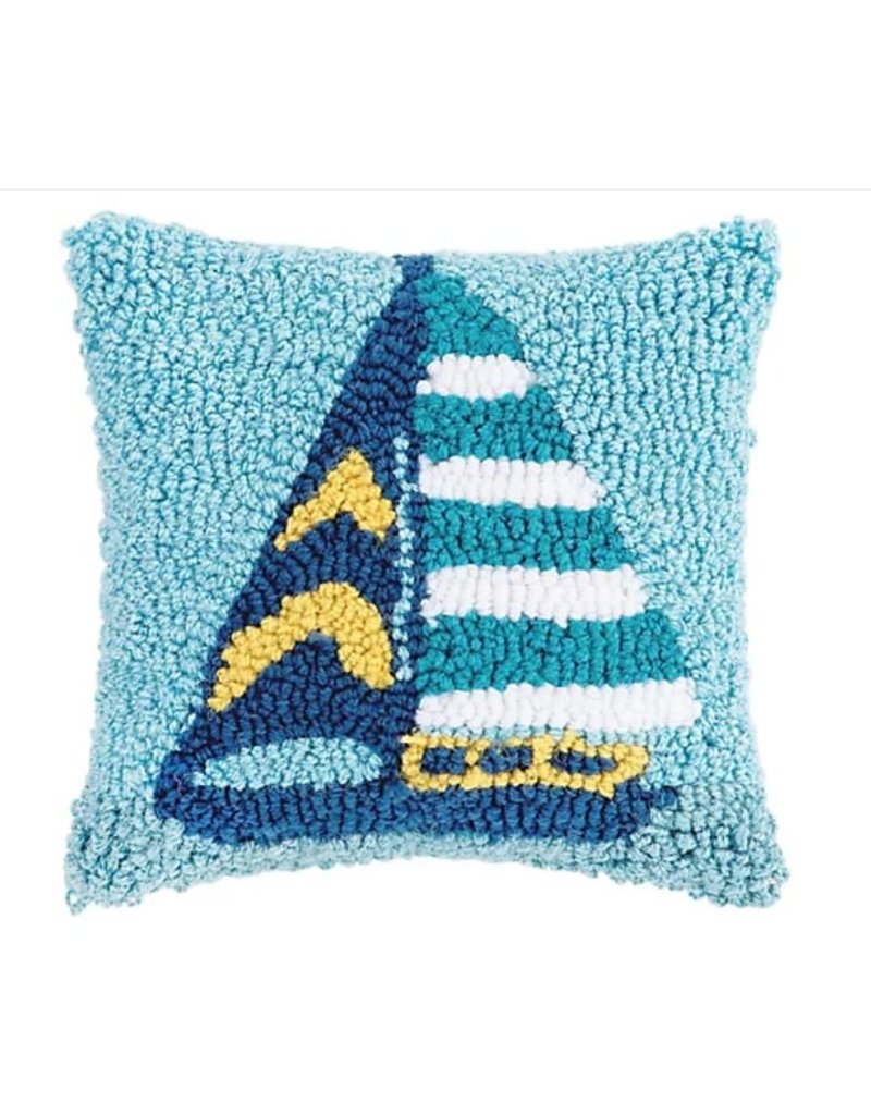 C and F Home Sailboat Stripe Pillow
