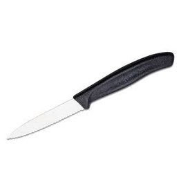 Victorinox Swiss Classic 3.25'' Point Paring Knife SERRATED, black cir