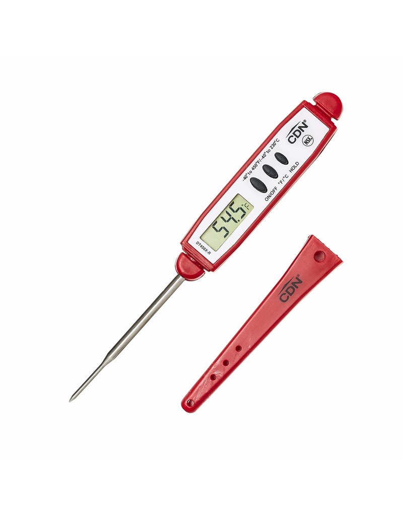 CDN Pocket Digital Thermometer, Red