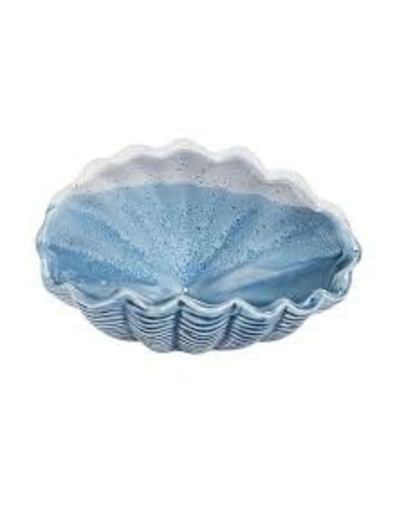Beachcombers Blue & Bisque Small Shell Bowl
