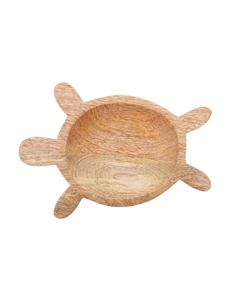Beachcombers Large Wooden Sea Turtle Platter, 10x7