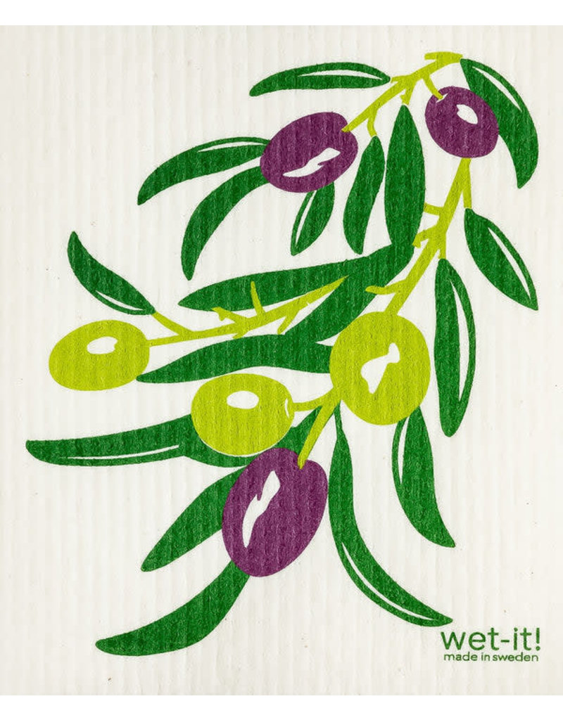 Wet-It Swedish Dish Cloth Olive Branch