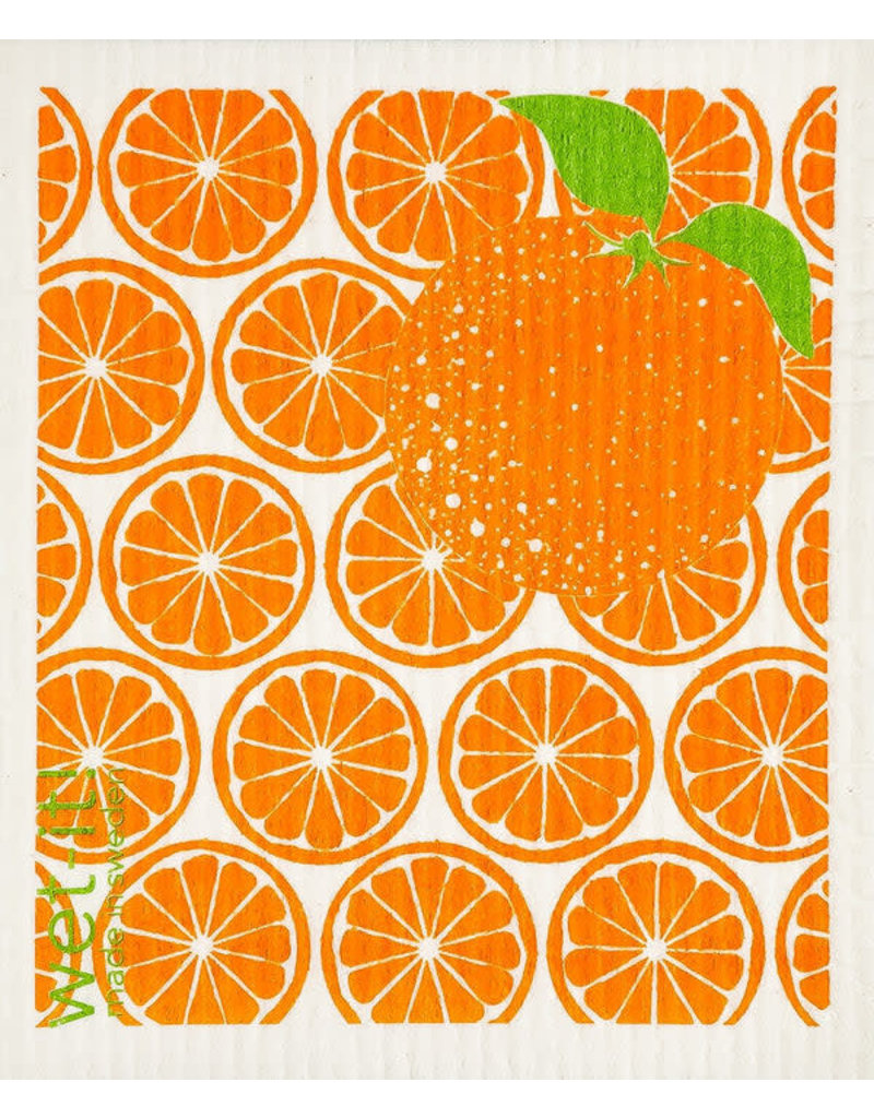 Wet-It Swedish Dish Cloth Orange Slices DISC