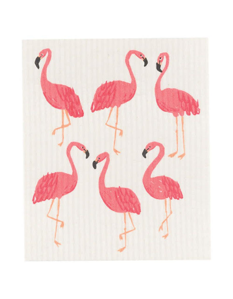 Now Designs Swedish Dish Cloth Flamingo now