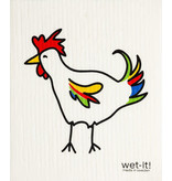 Wet-It Swedish Dish Cloth Rooster