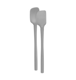 Tovolo All Silicone Mini Spatula & Spoon, Oyster Gray