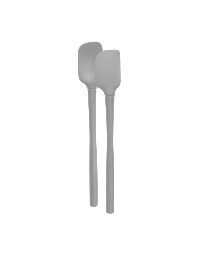 Tovolo All Silicone Mini Spatula & Spoon, Oyster Gray