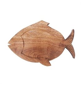 Beachcombers Wooden Fish Cutting Board
