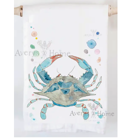 Dish Towel, Blue Crab Ocean*