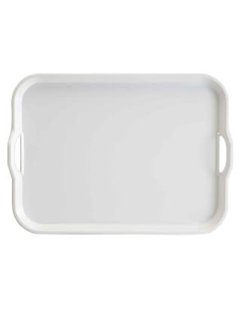 Gourmac/Hutzler Melamine Serving Tray, white, 20.5"