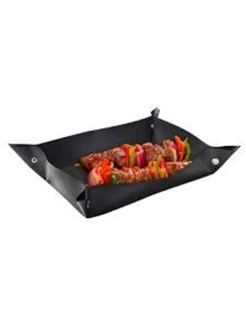 GrandFusion Leakproof BBQ Grill Mat/Basket, 12x16 disc