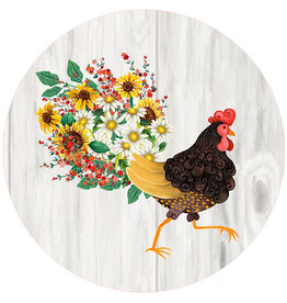 Andreas Silicone Jar Opener, Floral Rooster