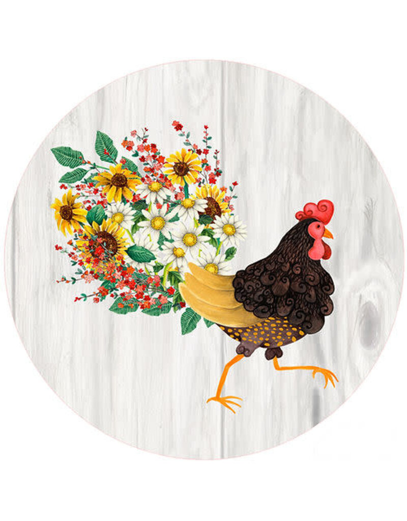 Andreas Silicone Jar Opener, Floral Rooster