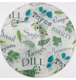 Andreas Silicone 8" Trivet, Herbs disc