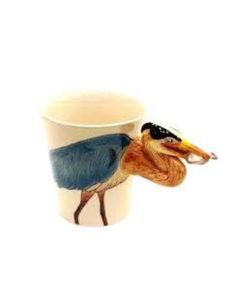Blue Heron Mug, 3D