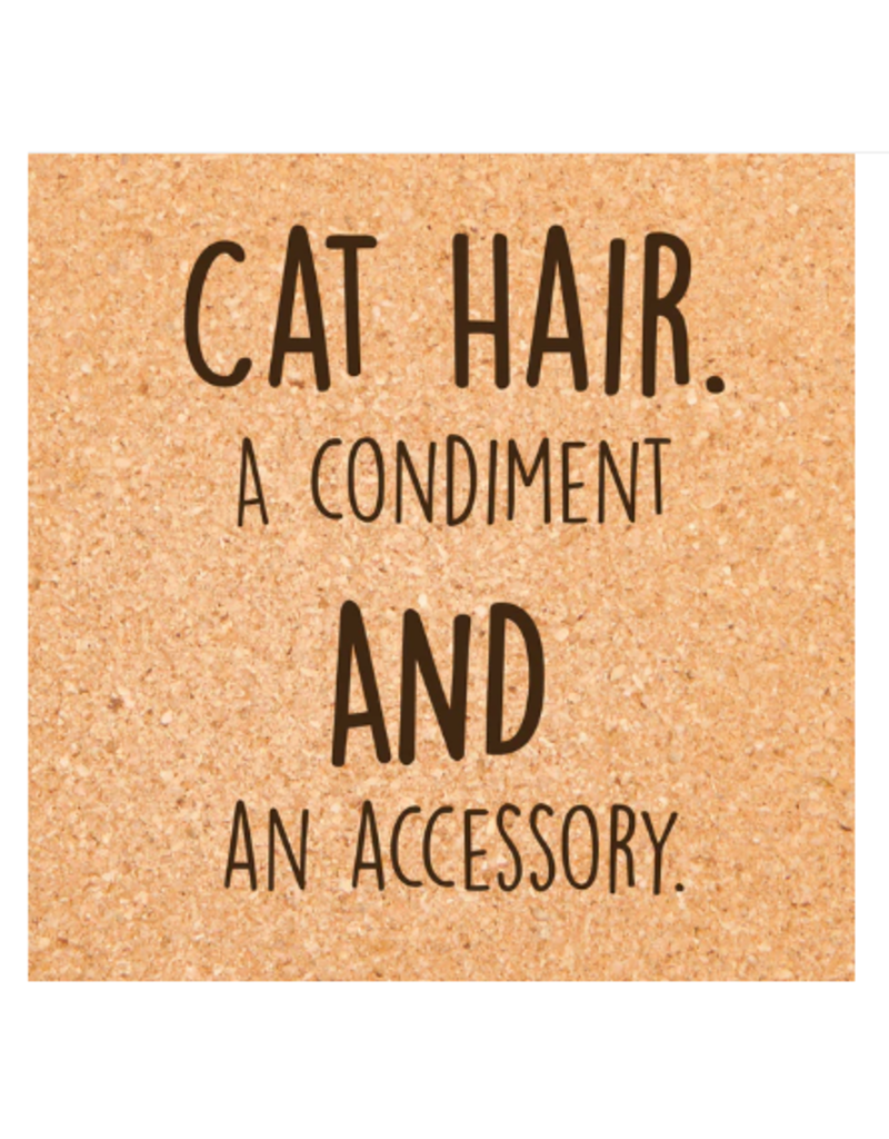 Ellembee Cork Coaster, CAT HAIR