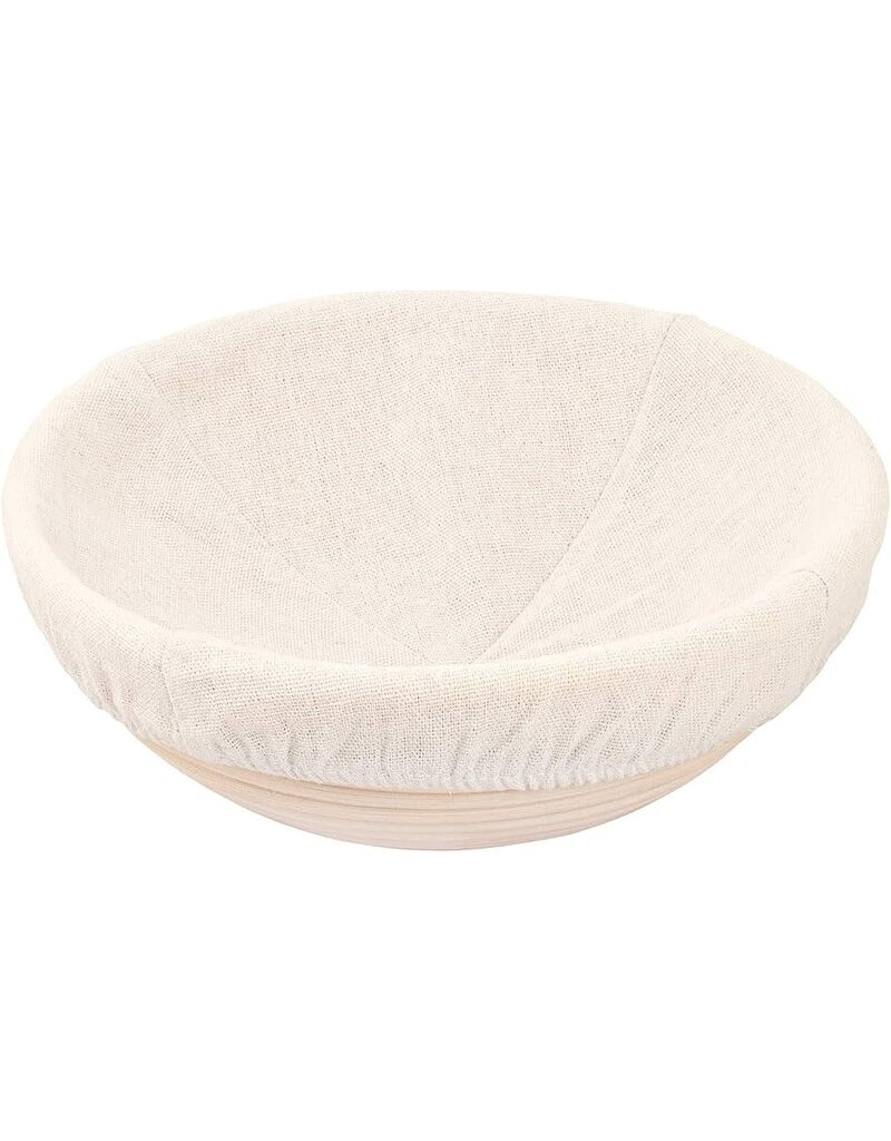 Harold Imports Mrs Anderson's Bread Brotform ROUND Bread Rising/Proofing Basket with Liner, 9.25"