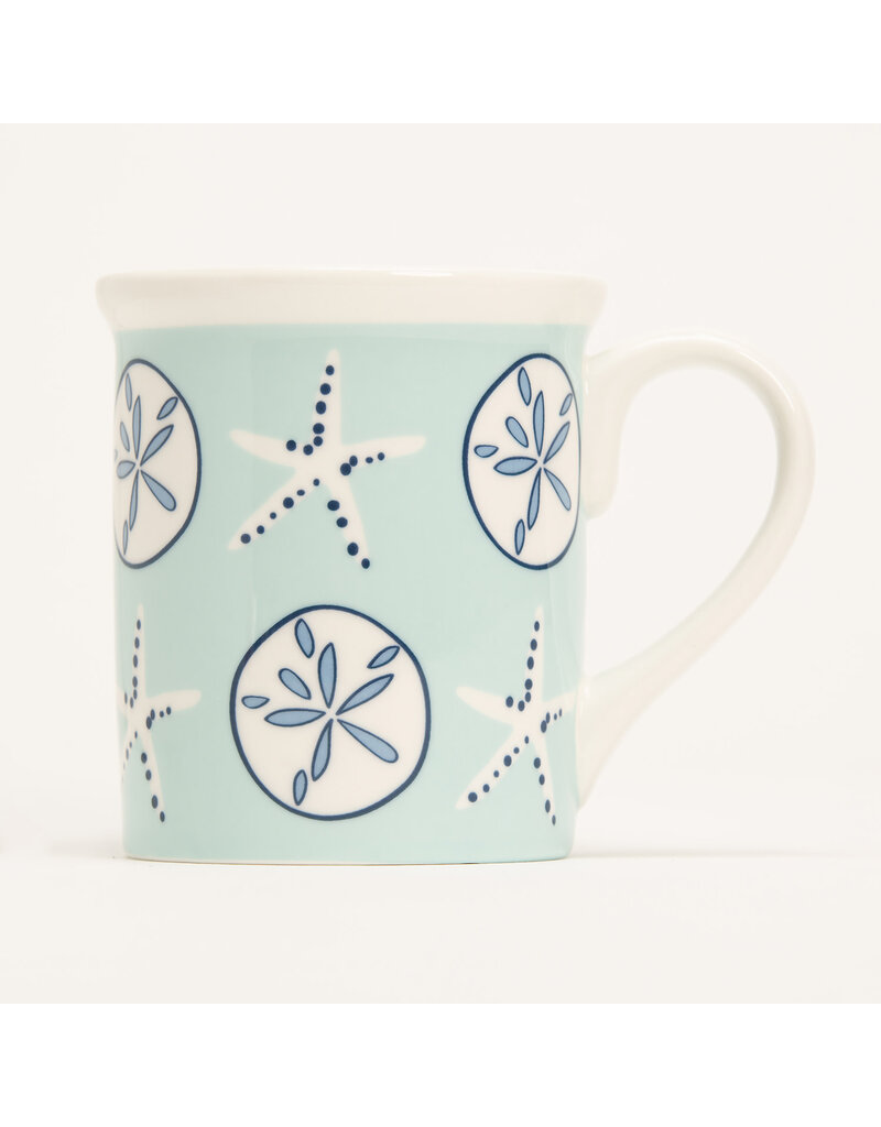 Shard at Home Aqua Shells Mug, 14oz