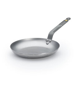 De Buyer Mineral B Carbon Steel OMELETTE Pan, 9.5" (7" cooking surface) cir