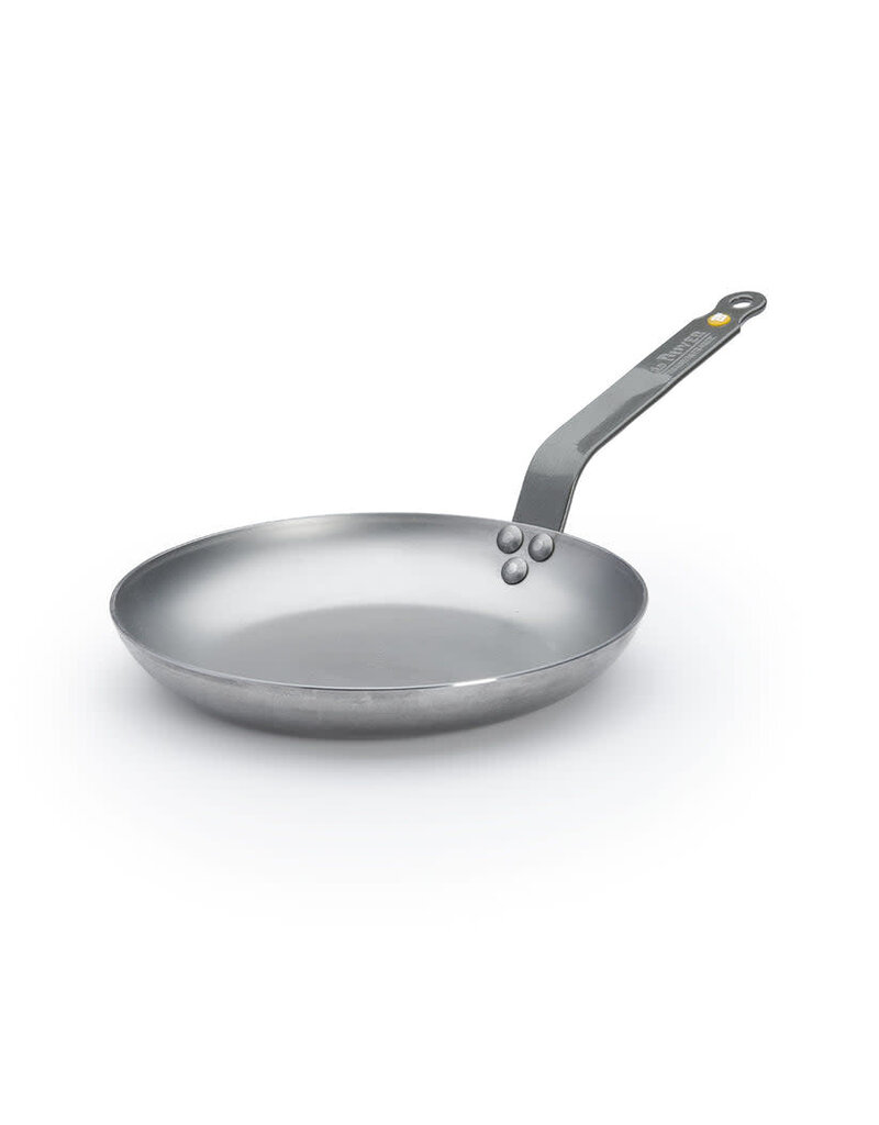 De Buyer Mineral B Carbon Steel OMELETTE Pan, 9.5" (7" cooking surface) cir