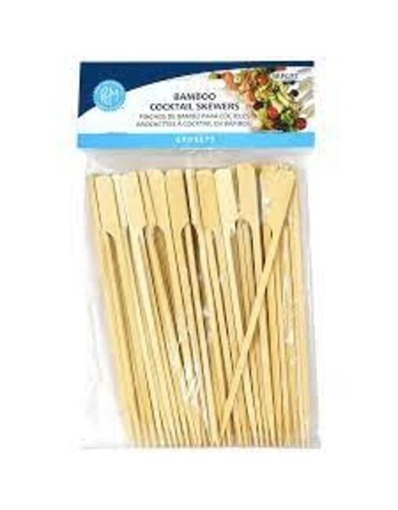 R&M International Bamboo Cocktail/Appetizer Skewers, 50x/12