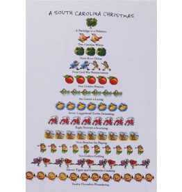 Holiday South Carolina Xmas Carol Tree Towel