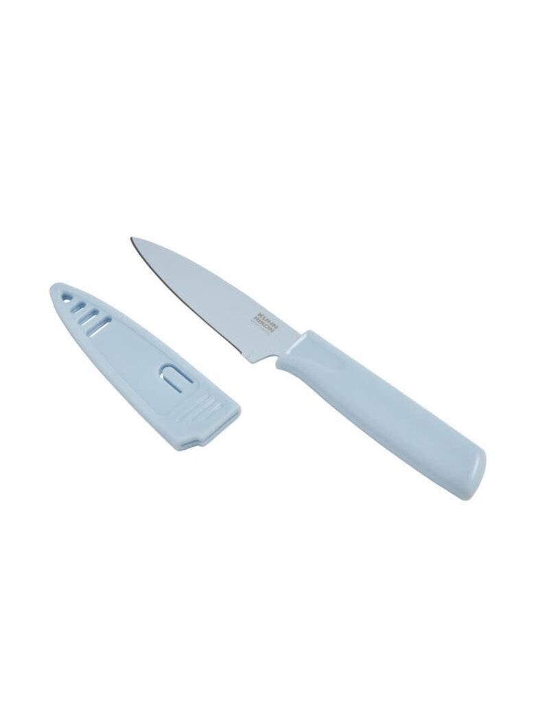 Kuhn Rikon Paring Knife LIGHT Blue, straight edge