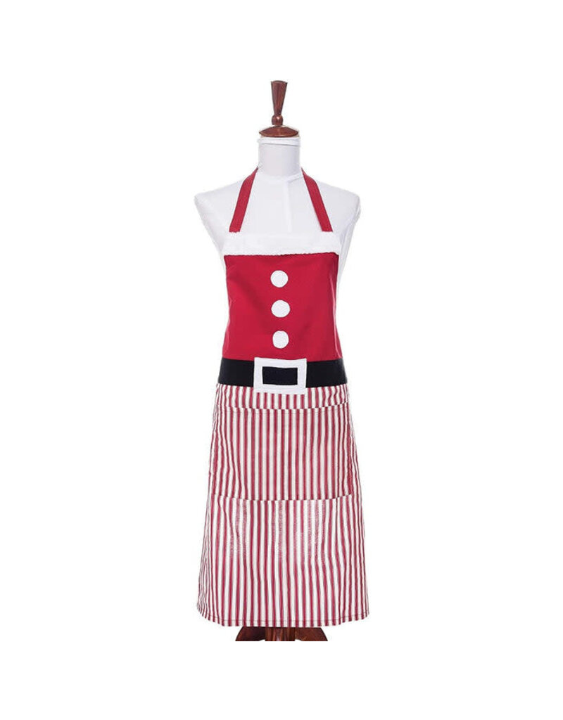 C and F Home Holiday Apron, Candy Cane Stripes