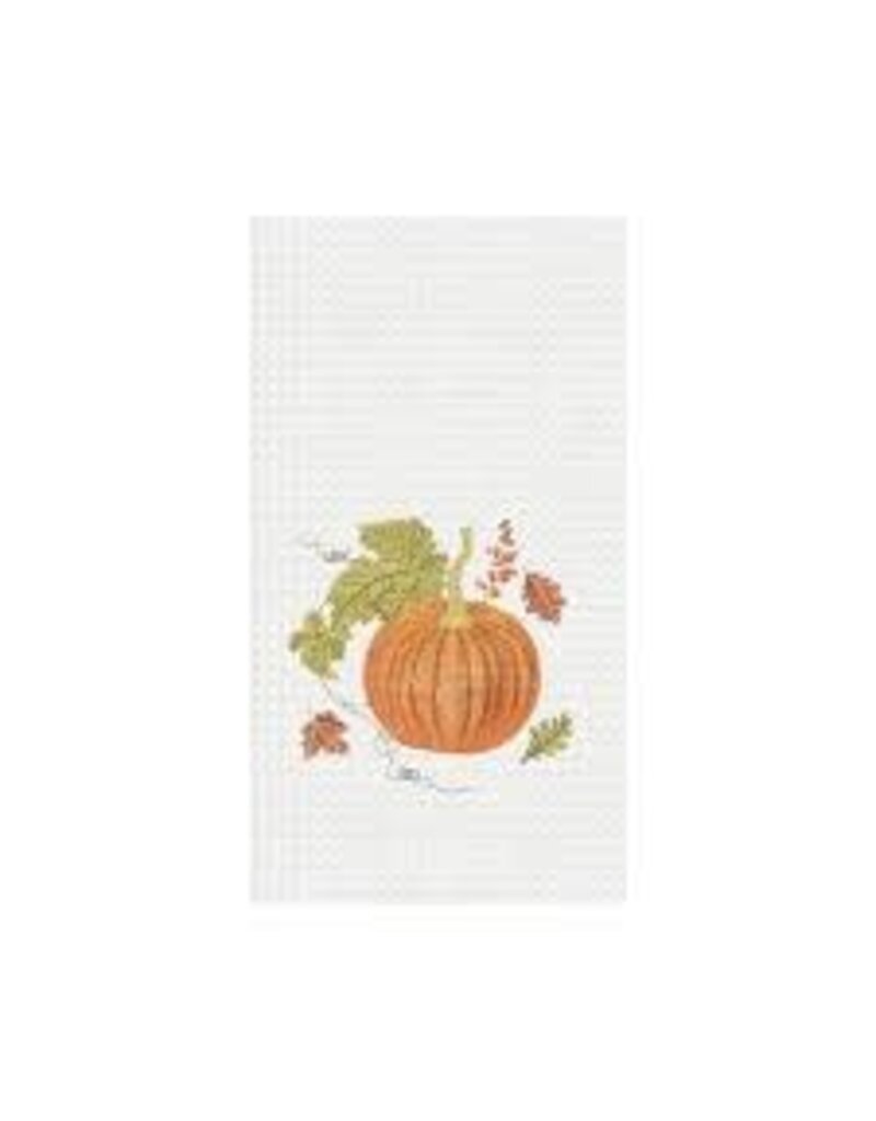 C and F Home Fall Towel, Orange Autumn, waffle weave