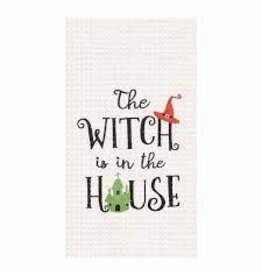 C and F Home Halloween Towel, House Witch, waffle weave