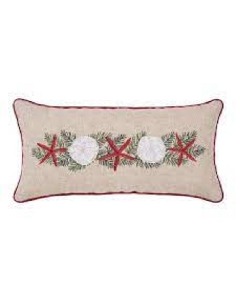 C and F Home Holiday Pillow, Starfish Garland