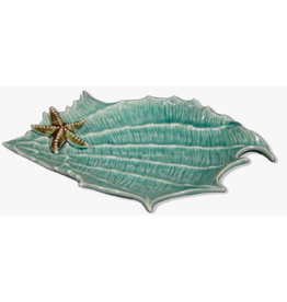 11.5" Turquoise Shell & Starfish Platter disc