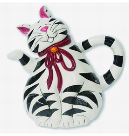 Cat Teapot - Black and White