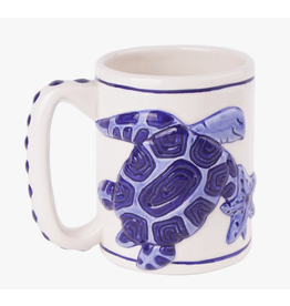 SEA TURTLE MUG - COBALT BLUE