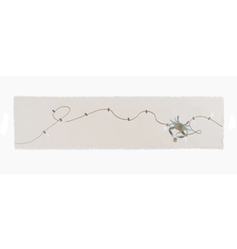 Rightside Design Holiday Embroidered CRAB in Lights Table Runner, 70x13