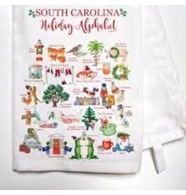 Holiday South Carolina Alphabet Dish Towel