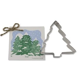 Ann Clark Holiday Cookie Cutter Christmas Tree with Recipe Card, TRAD