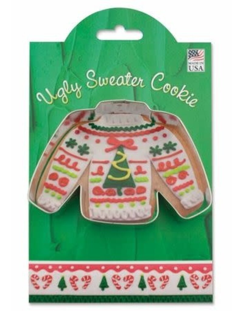 Ann Clark Holiday Cookie Cutter Ugly Sweater with Recipe Card, MMC